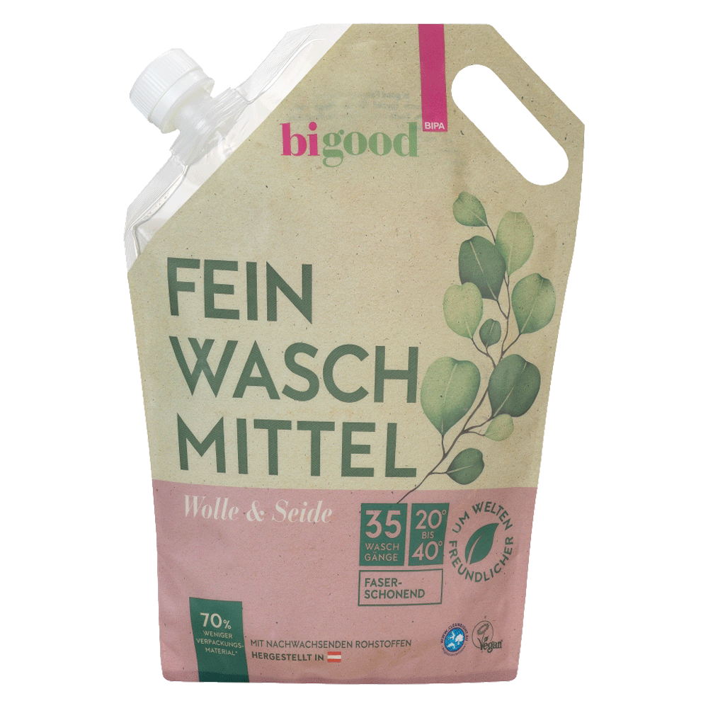 Bild: bi good Feinwaschmittel Beutel