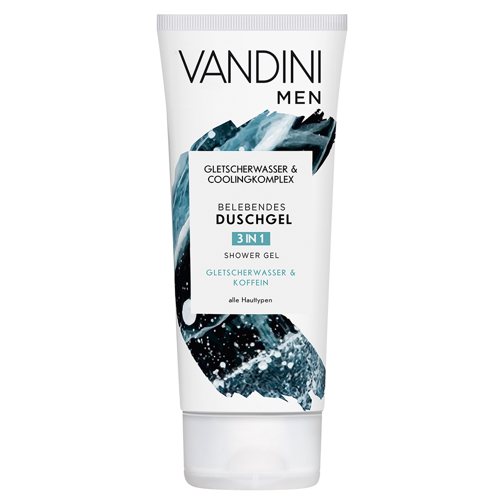 Bild: VANDINI Men 3in1 Duschgel Gletscherwasser und Koffein