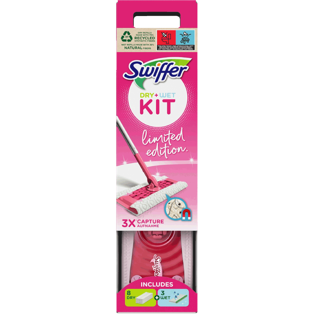 Bild: Swiffer Limited Edition Bodenwischer Starterset Pink