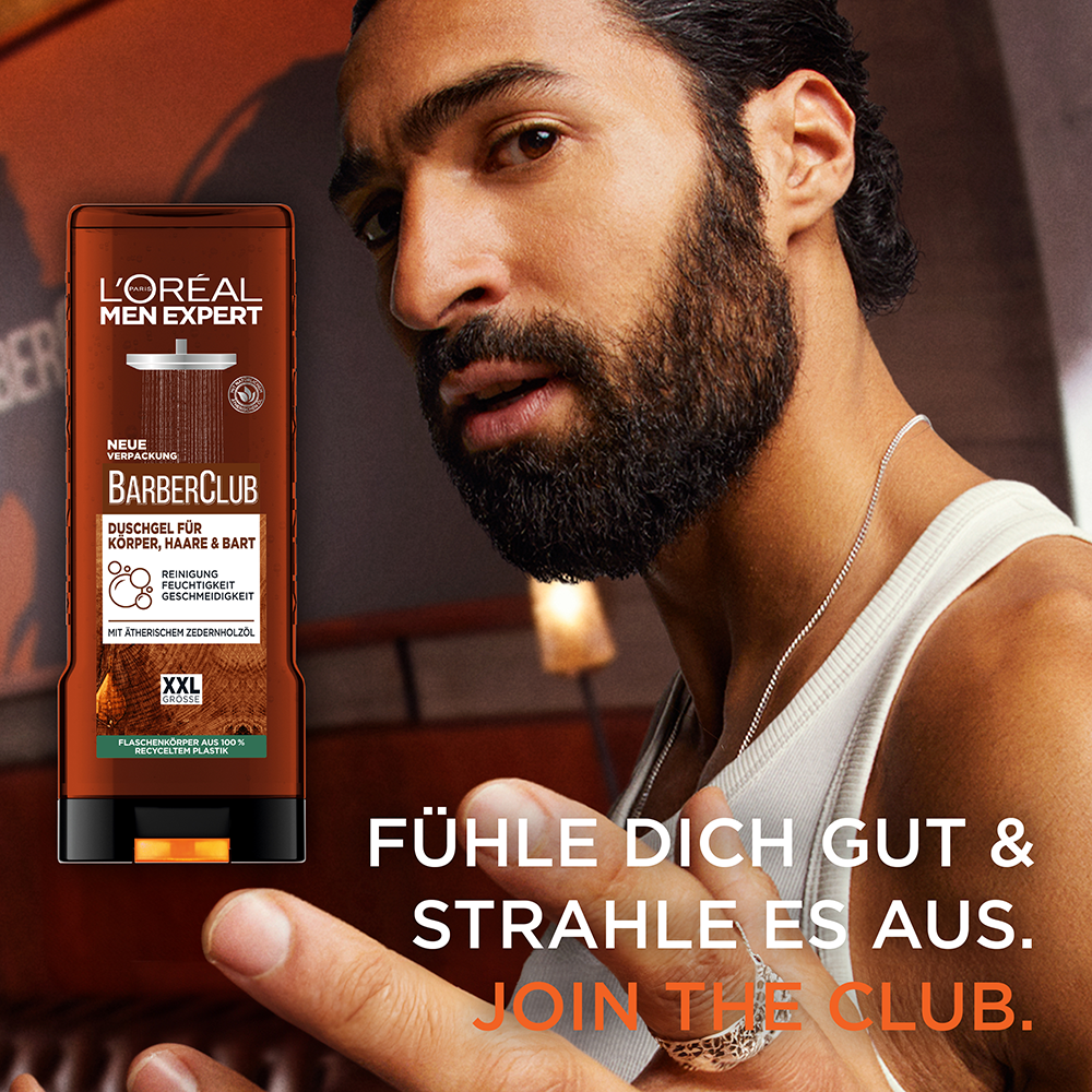Bild: L'ORÉAL PARIS MEN EXPERT Barber Club Duschgel XXL