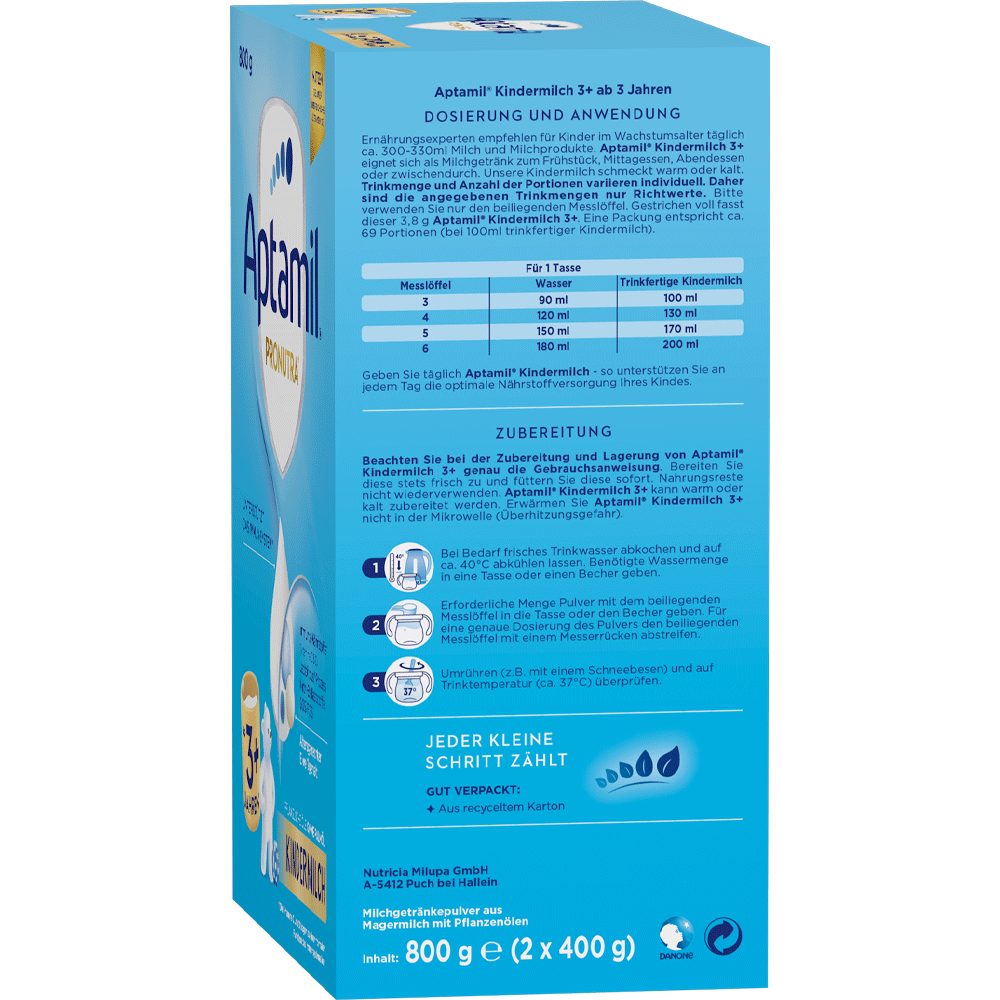 Bild: Aptamil Pronutra 3+, Kindermilch
