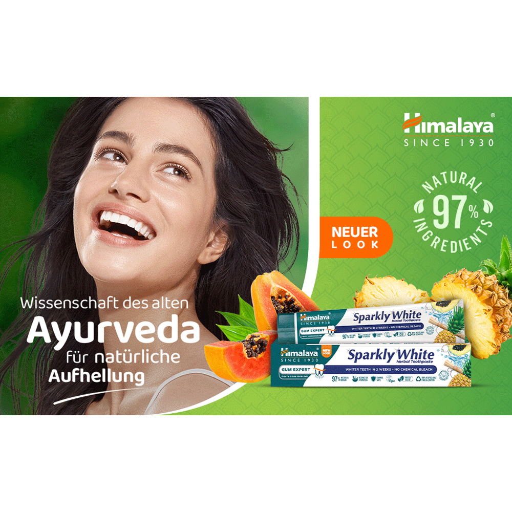Bild: Himalaya Zahncreme Sparkly White