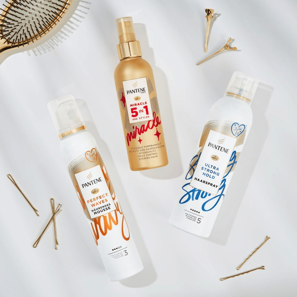 Bild: PANTENE PRO-V Perfect Waves Nährendes Haar Mousse Mit Arganöl