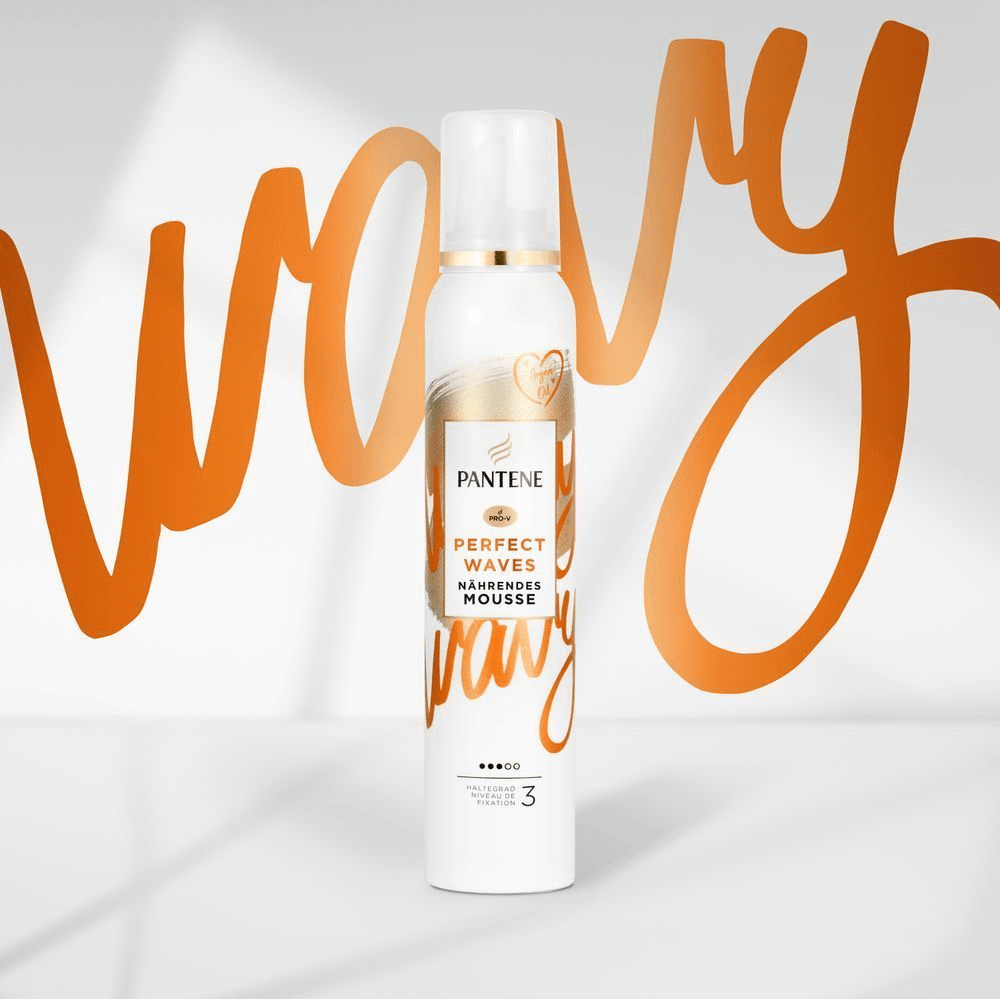 Bild: PANTENE PRO-V Perfect Waves Nährendes Haar Mousse Mit Arganöl