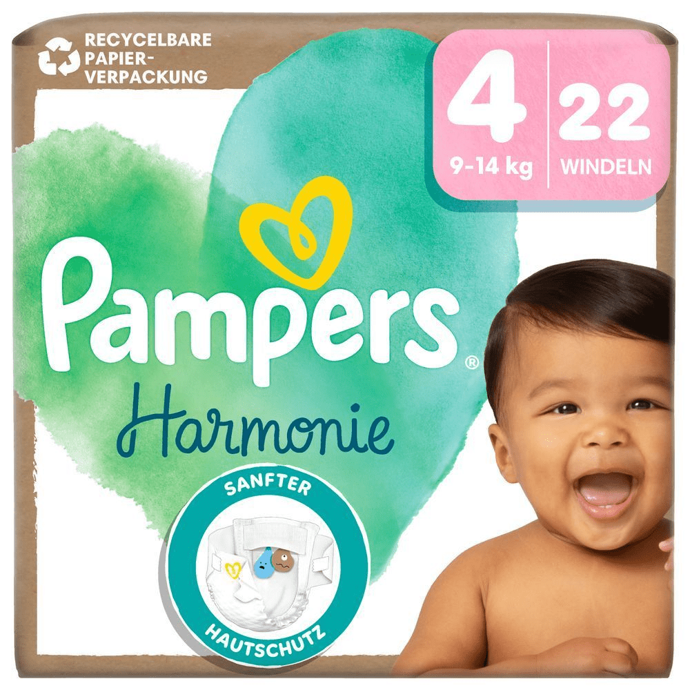 Bild: Pampers Harmonie Windeln Größe 4, 9kg-14kg