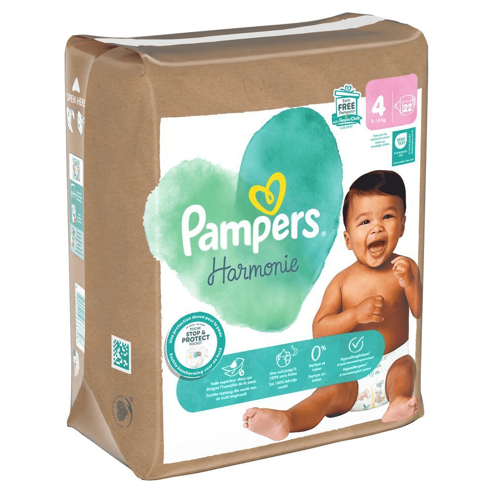 Bild: Pampers Harmonie Windeln Größe 4, 9kg-14kg