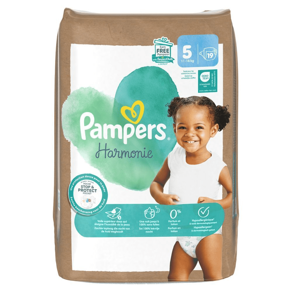 Bild: Pampers Harmonie Windeln Größe 5, 11kg-16kg