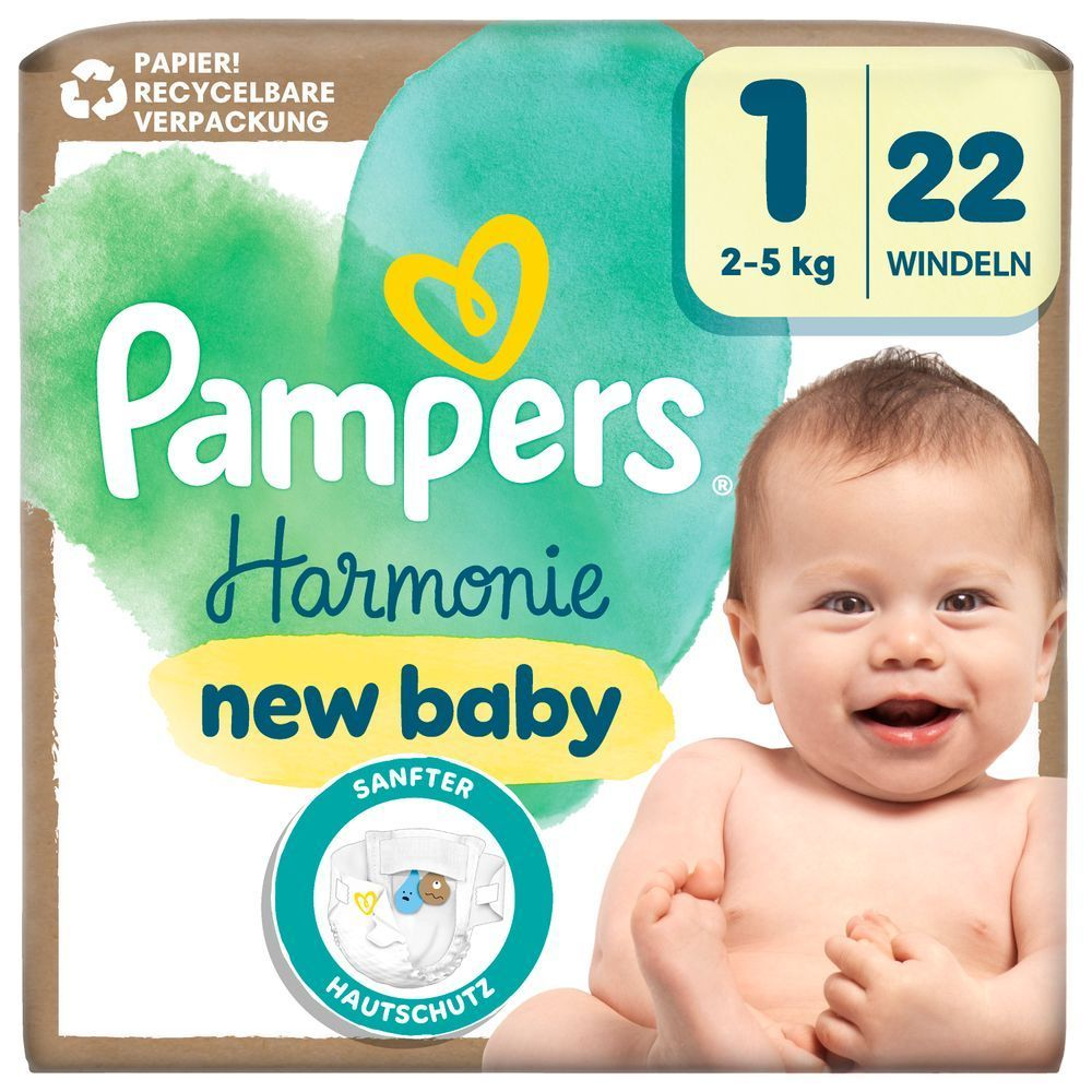 Bild: Pampers Harmonie Windeln Größe 1, 2kg-5kg