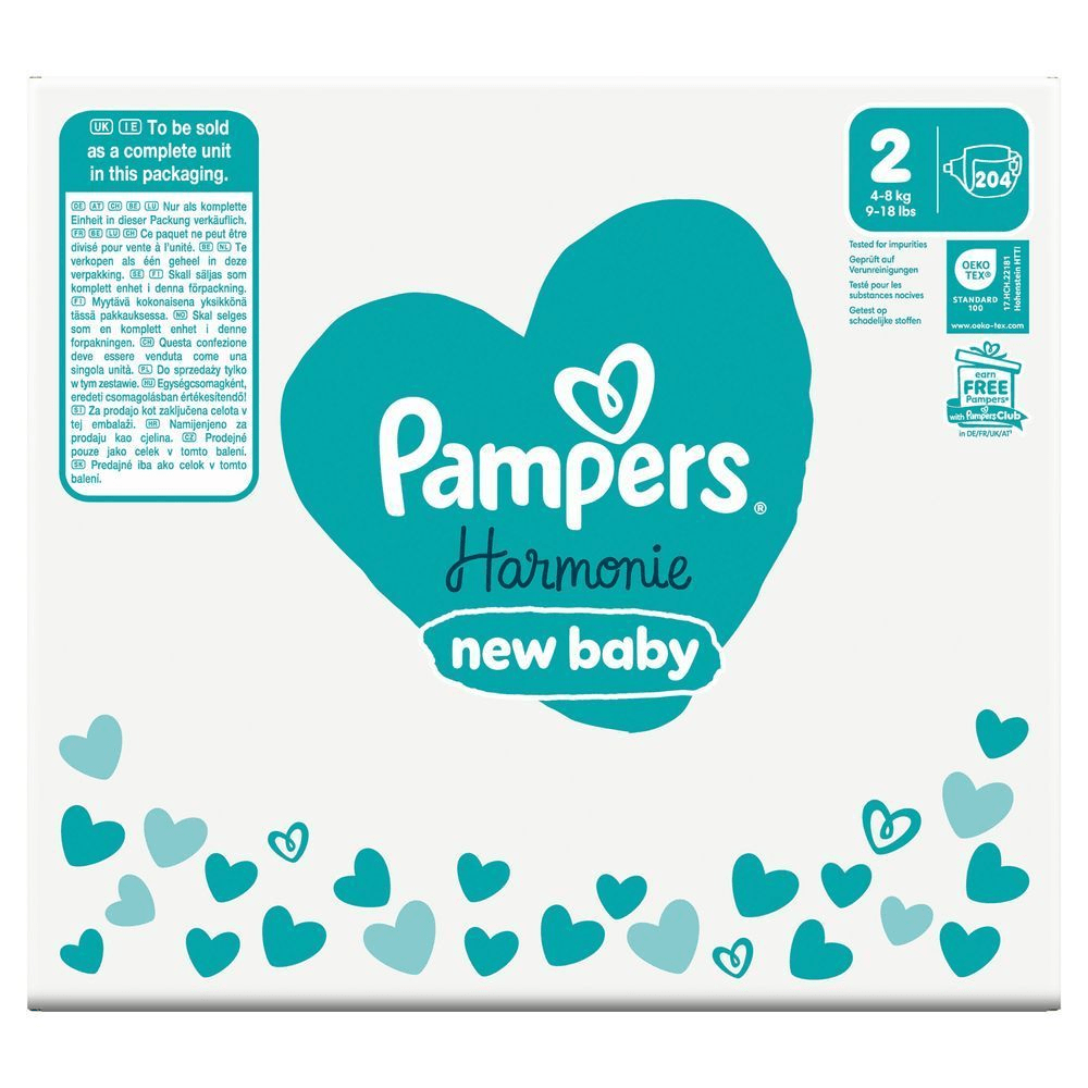 Bild: Pampers Harmonie Windeln Größe 2, Monatsbox