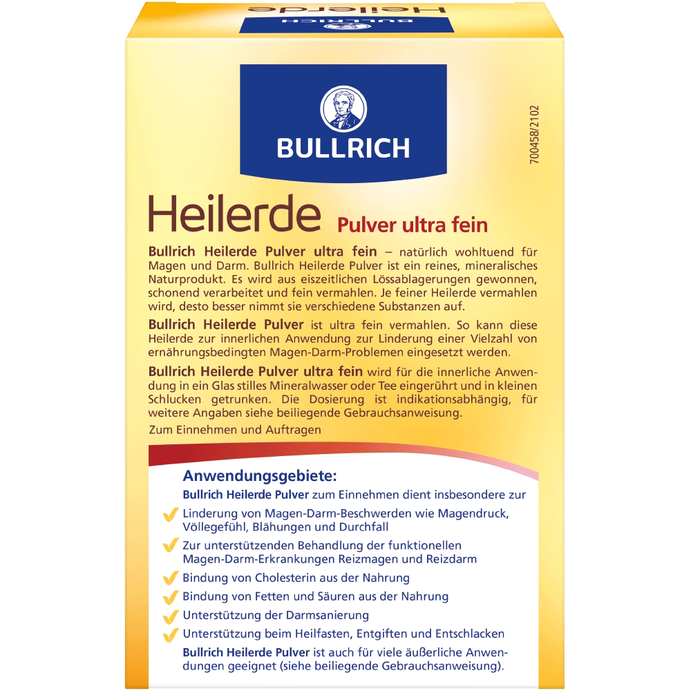 Bild: Bullrich Heilerde Pulver ultra fein