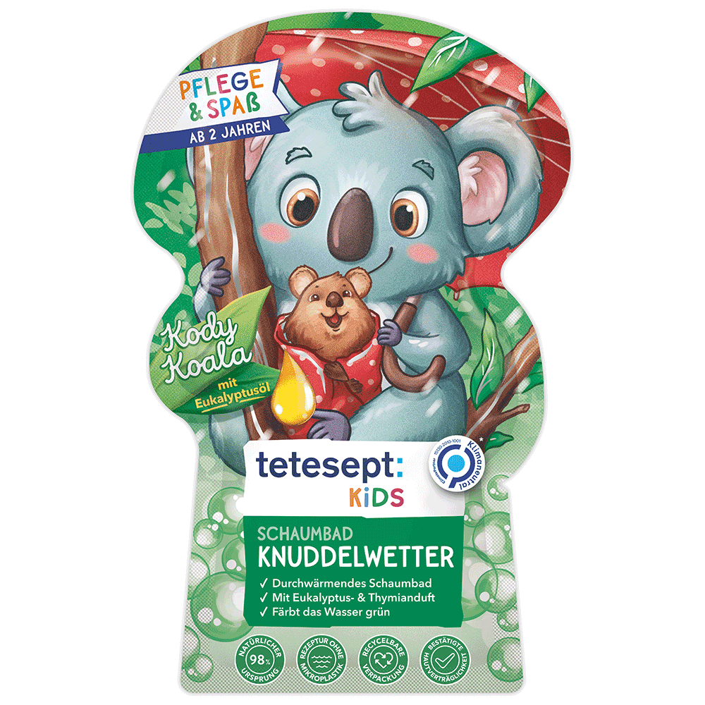 Bild: tetesept: Kids Schaumbad Knuddelwetter