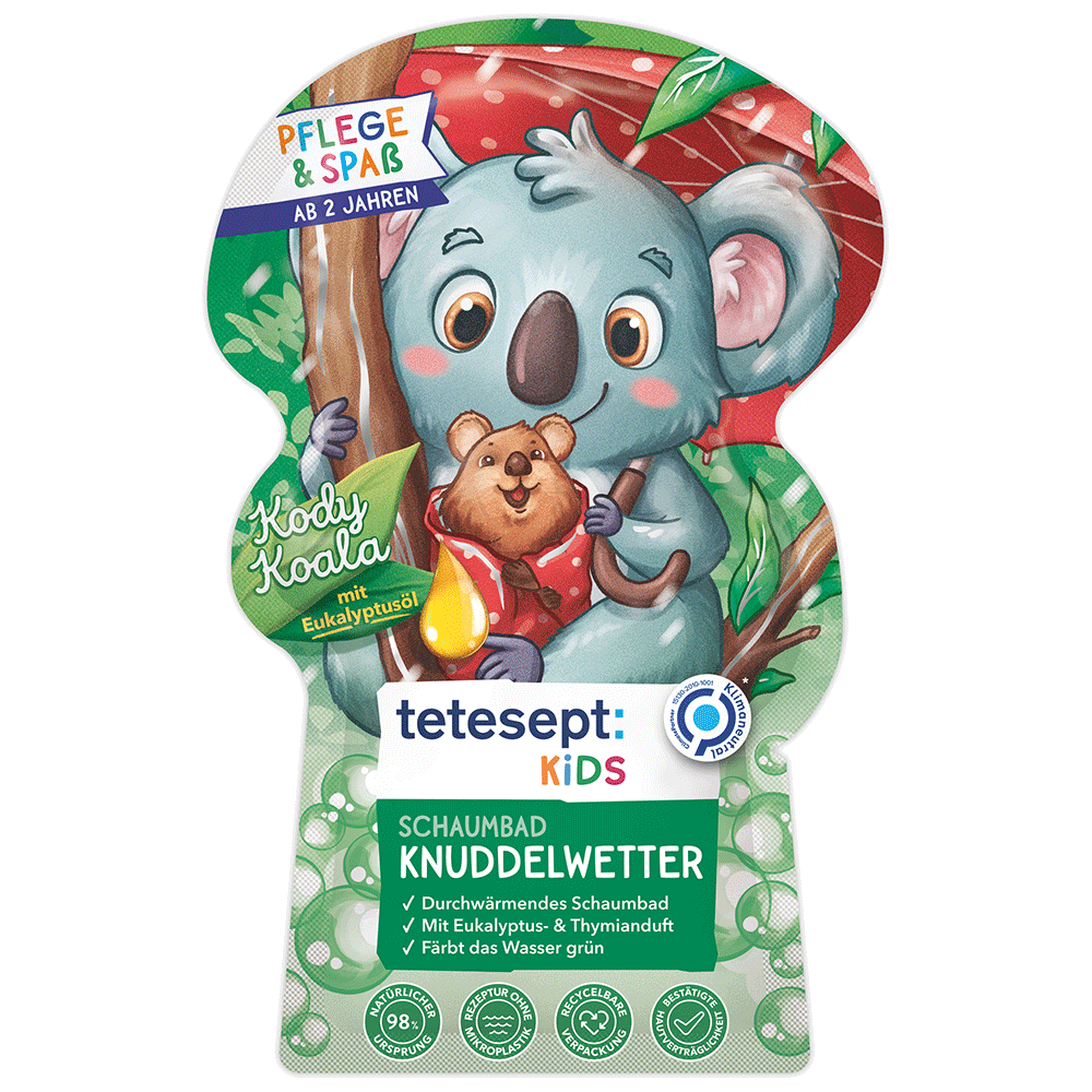 Bild: tetesept: Kids Schaumbad Knuddelwetter