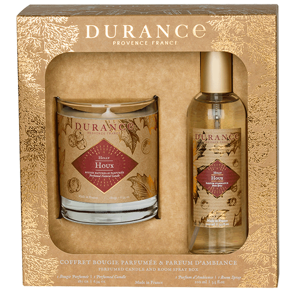 Bild: DURANCE Set Duftkerze & Raumspray Stechpalme