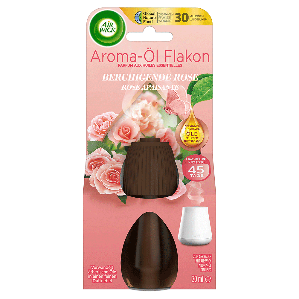 Bild: AIRWICK Aroma Öl Flakon Nachfüllung Beruhigende Rose