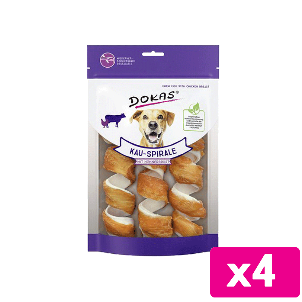 Bild: Dokas Kauspirale mit Hühnerbrust 