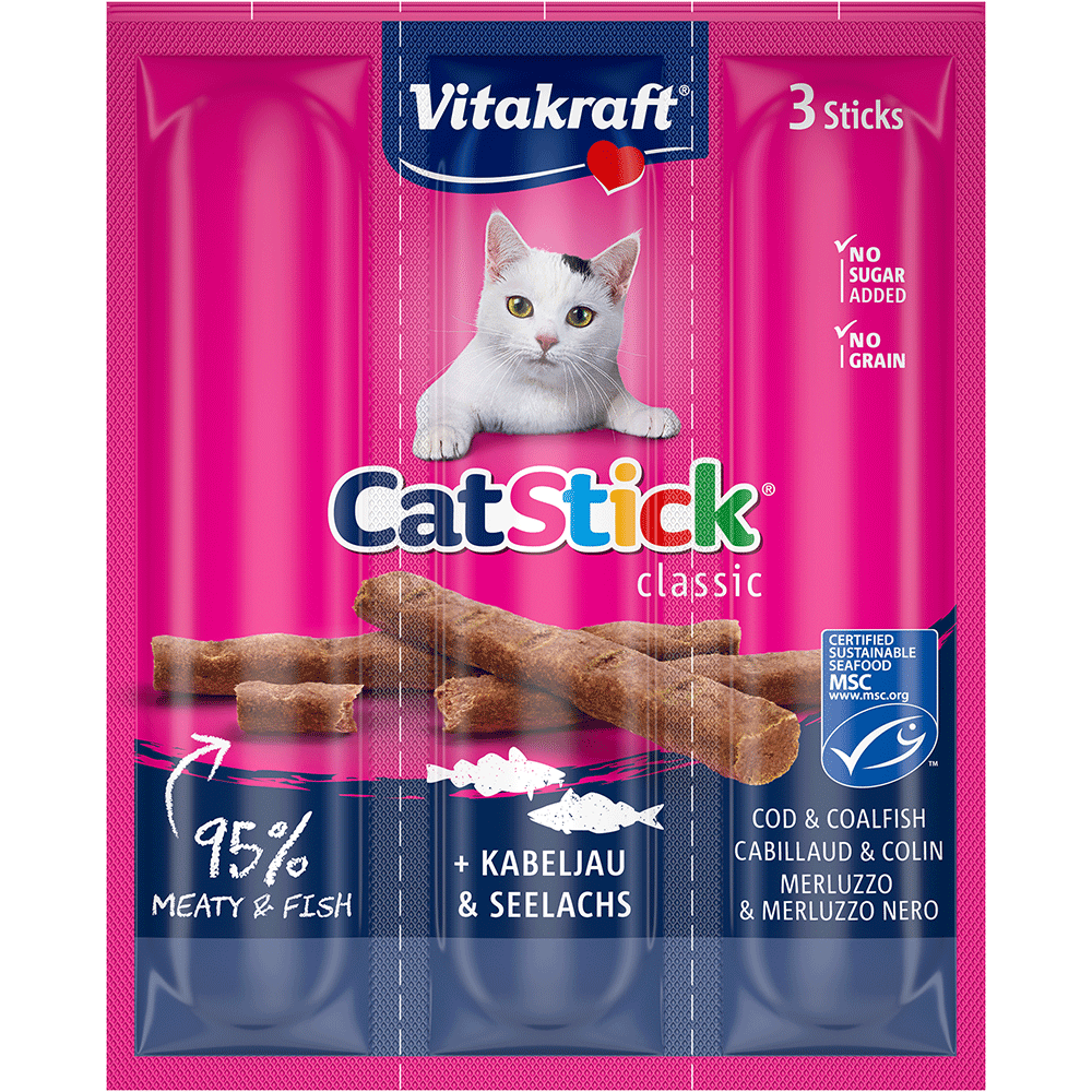 Bild: Vitakraft Catstick Classic mit Kabeljau und Seelachs