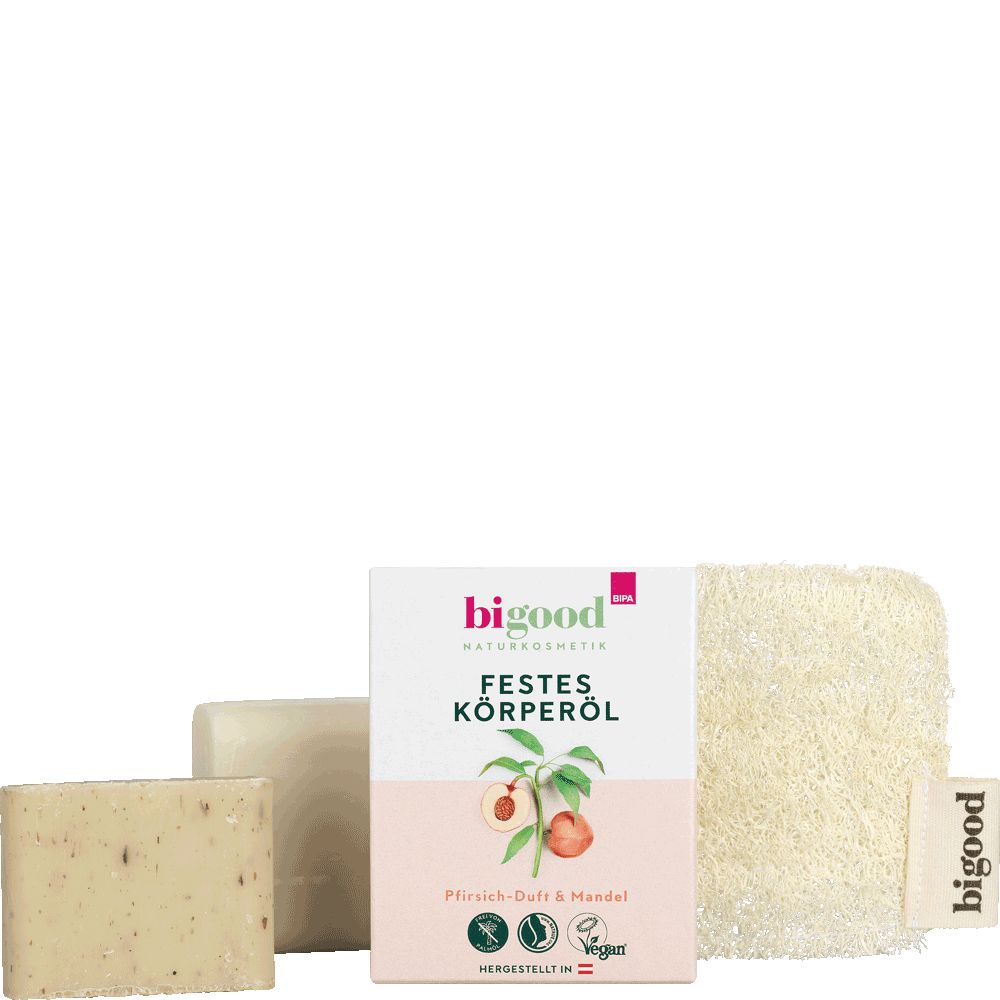 Bild: bi good Geschenkset mit Luffaschwamm