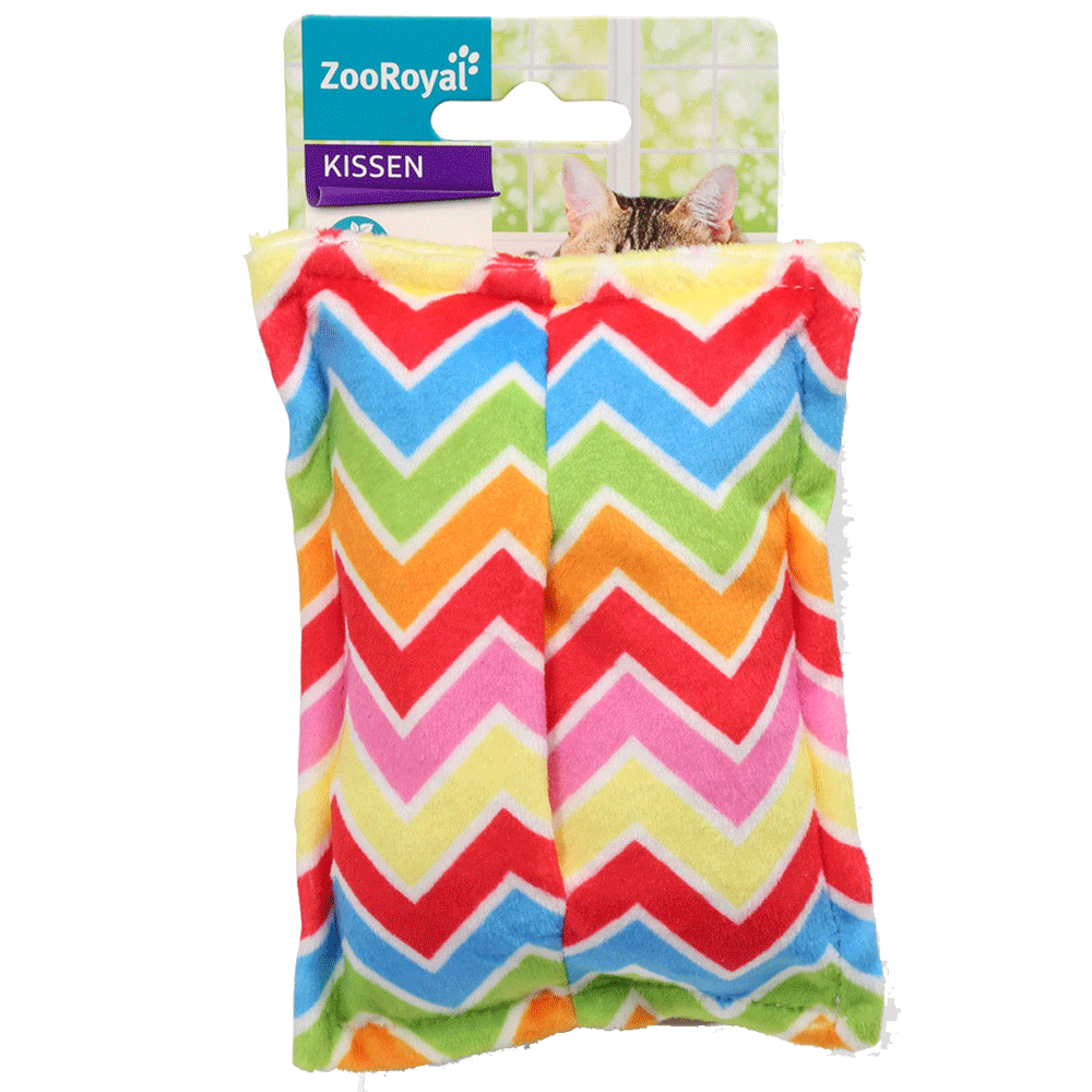 Bild: ZooRoyal Katzenspielzeug Schmusekissen befüllbar