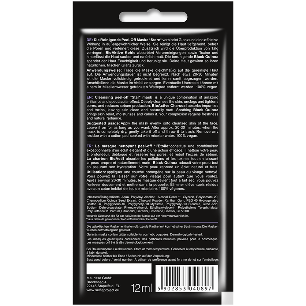 Bild: Selfie Project Gesichtsmaske Shine like a Star