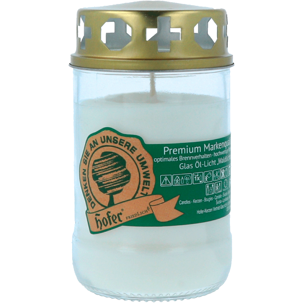 Bild: Hofer Öllicht Grabkerze