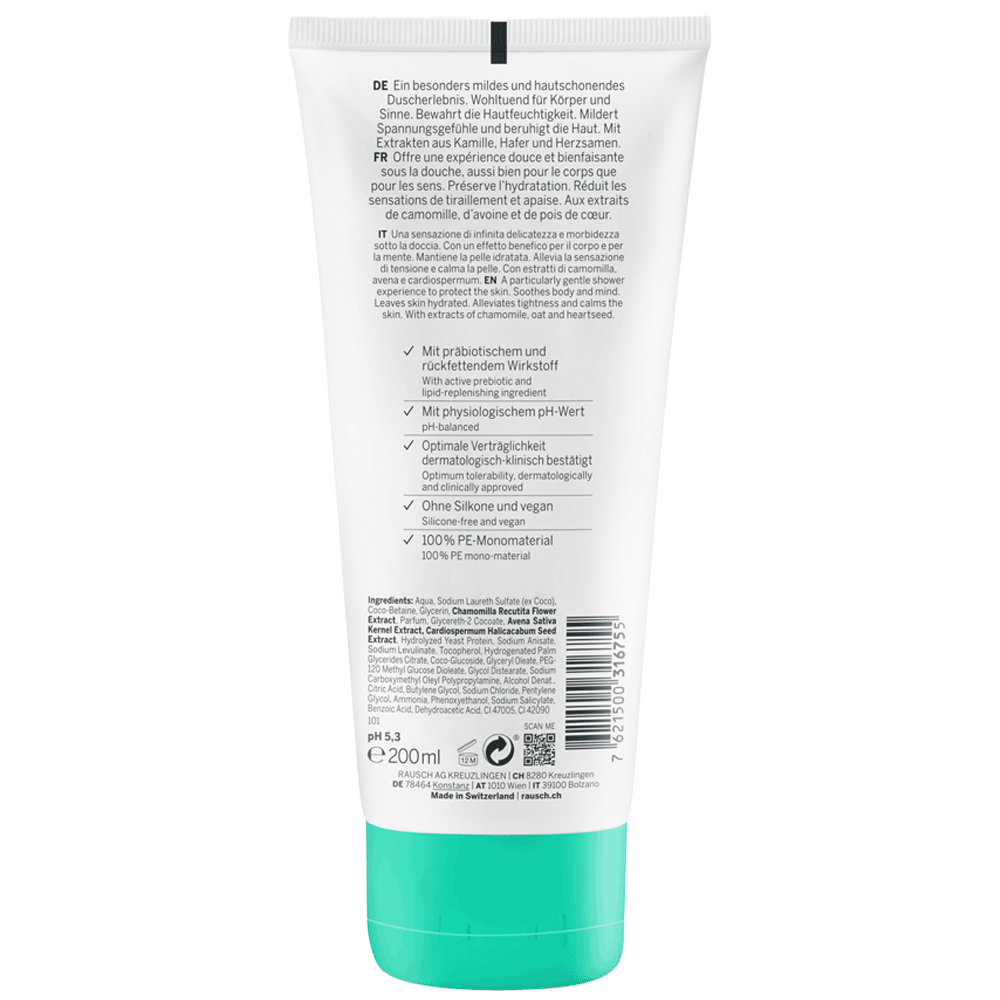 Bild: RAUSCH Duschgel Sensitive mit Kamille