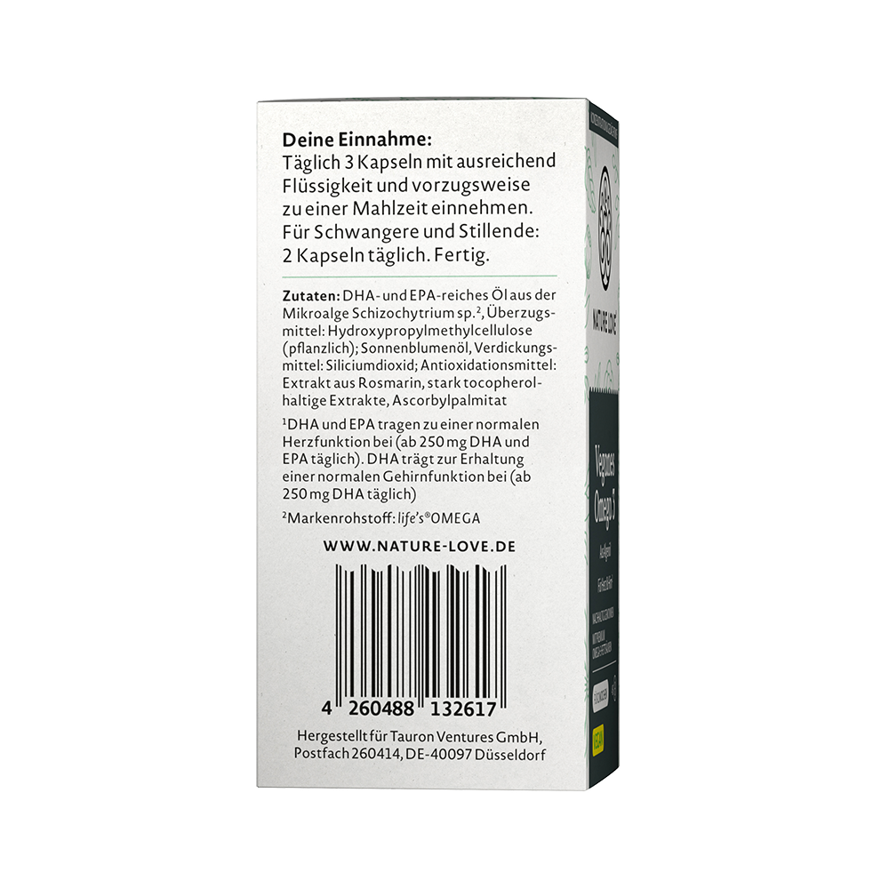Bild: NATURE LOVE Veganes Omega 3