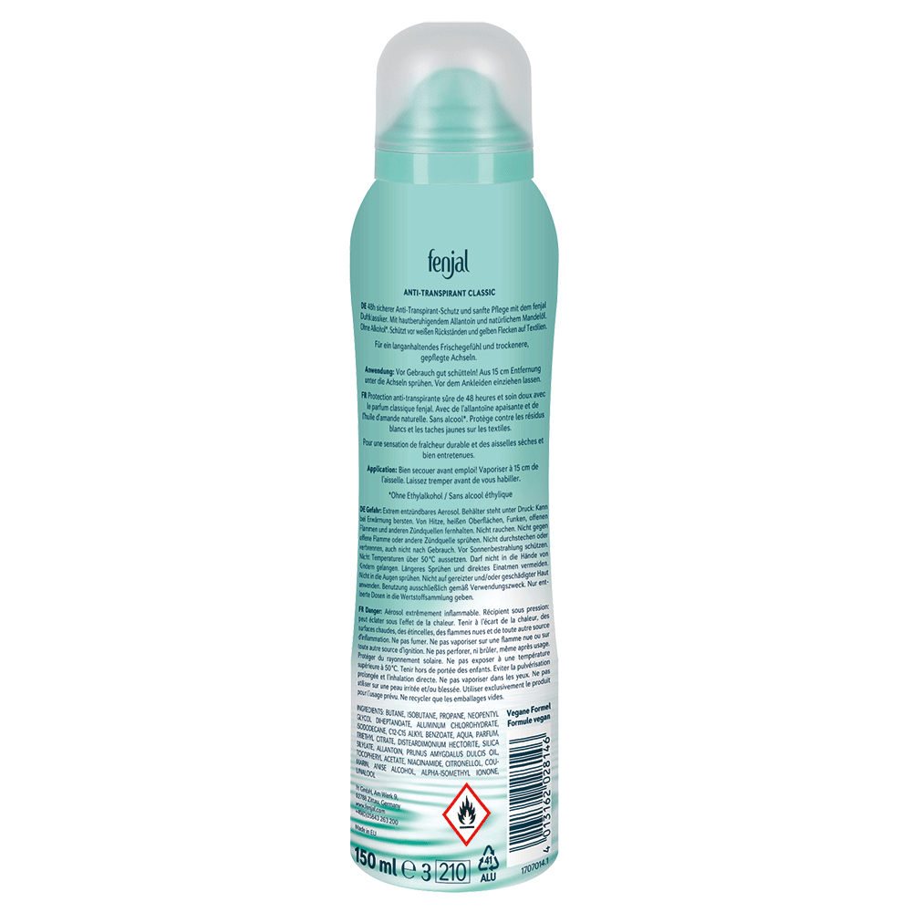 Bild: Fenjal Deo Spray Anti Transpirant Classic