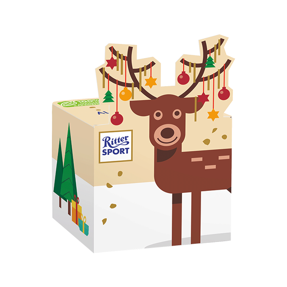 Bild: Ritter Sport Rentier Würfel