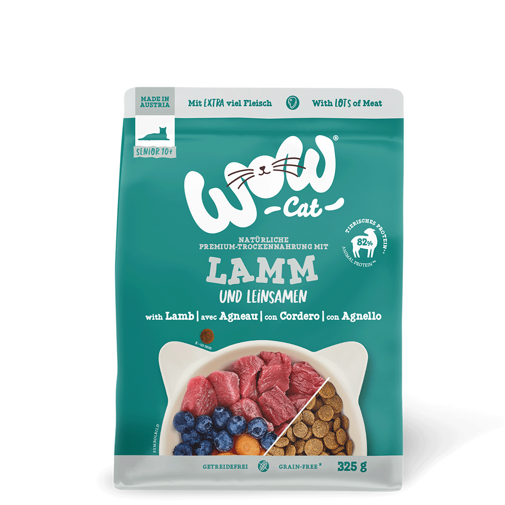 Bild: WOW Cat Natürliche Premium Trockennahrung mit Lamm und Leinsamen
