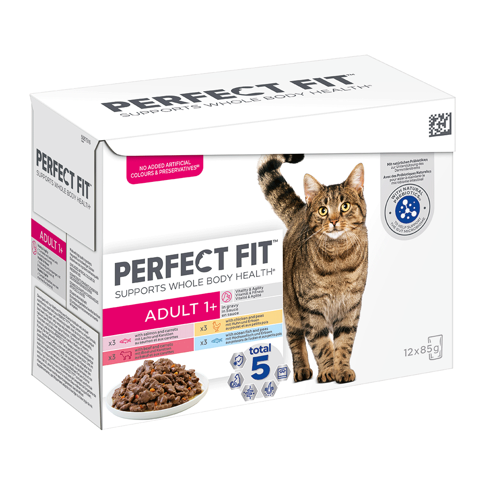 Bild: PERFECT FIT in Sauce mit Lachs, Huhn, Rind und Hochseefisch