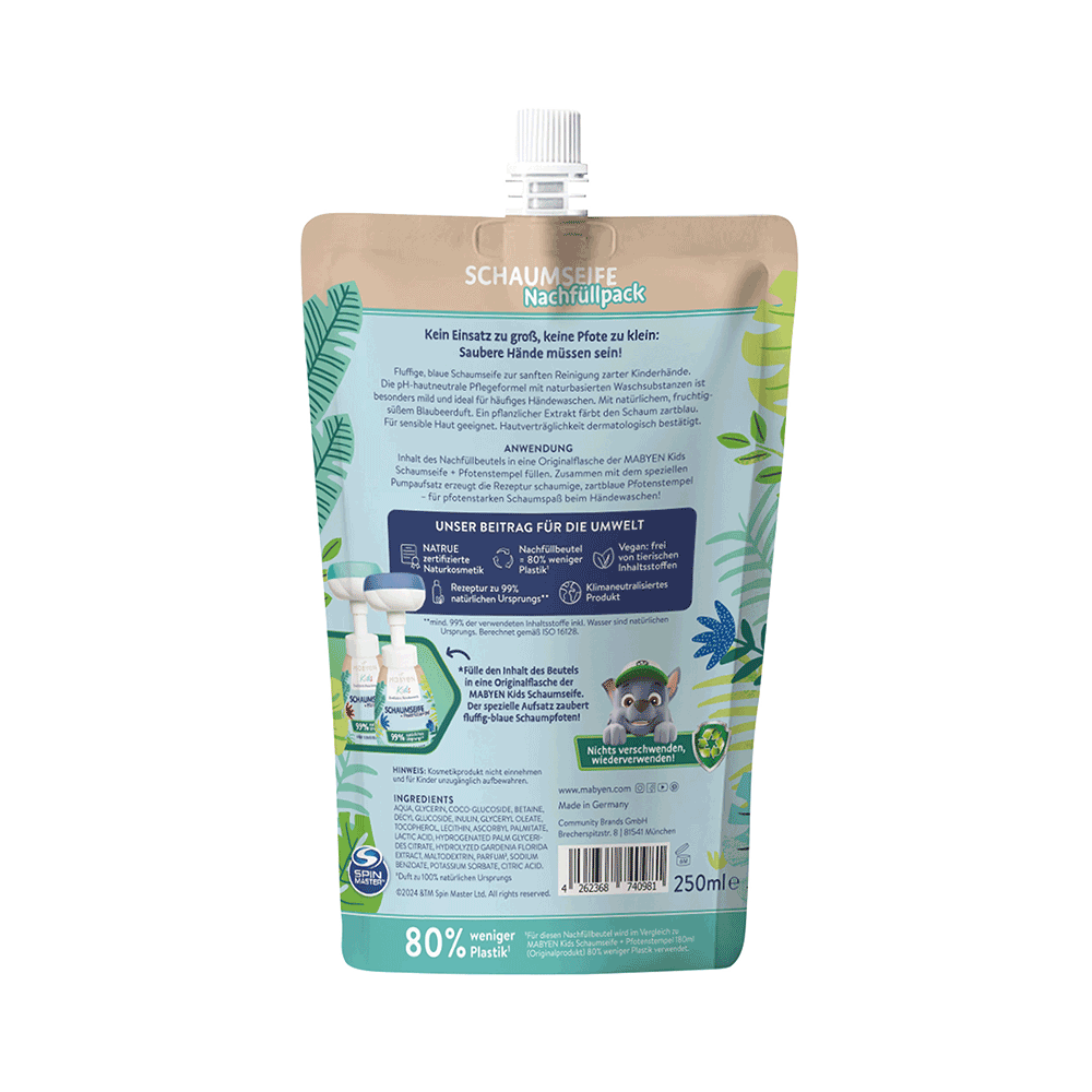 Bild: Mabyen Kids Schaumseife Blaubeere Nachfüllung