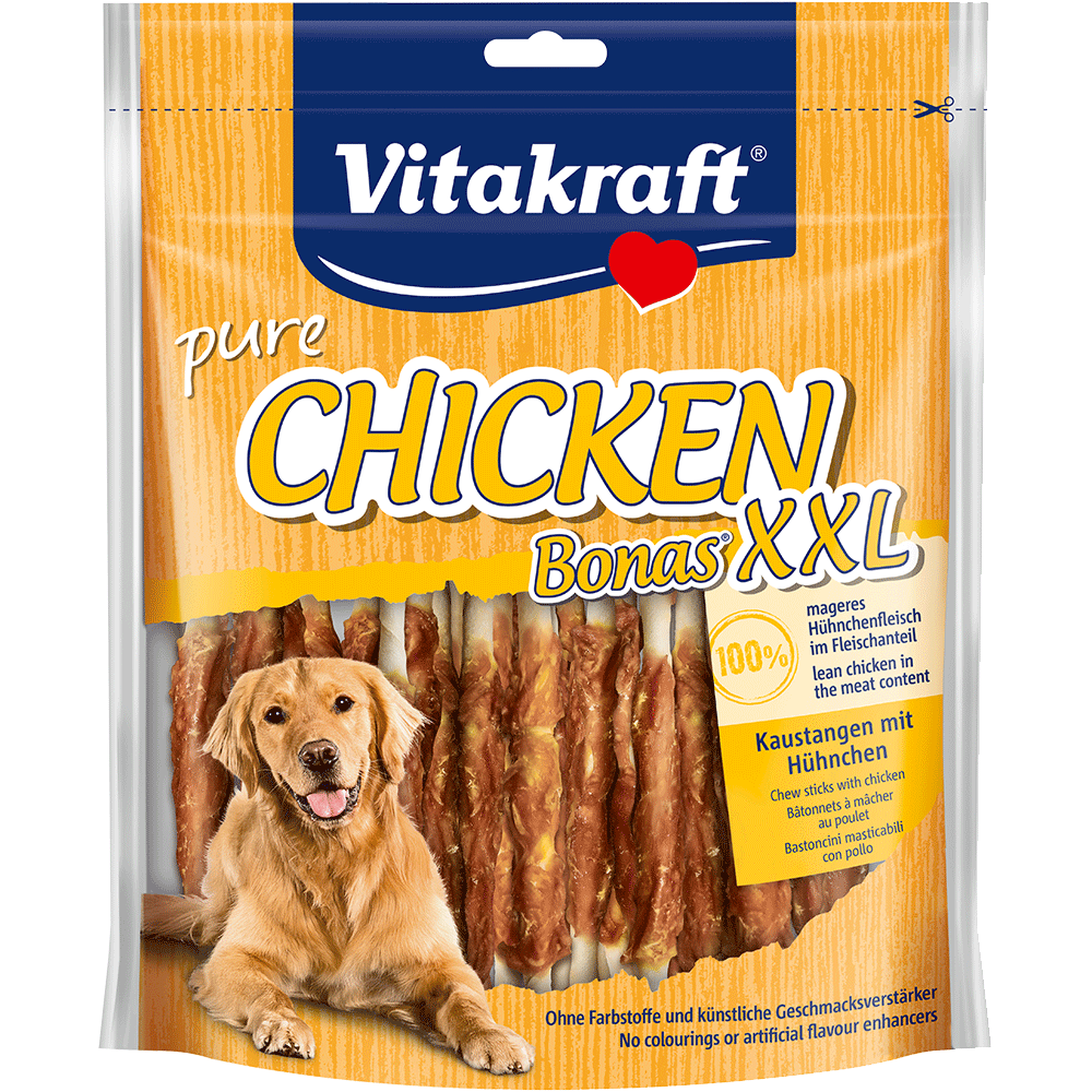 Bild: Vitakraft Pure Chicken Bonas XXL Kaustangen mit Hühnchen