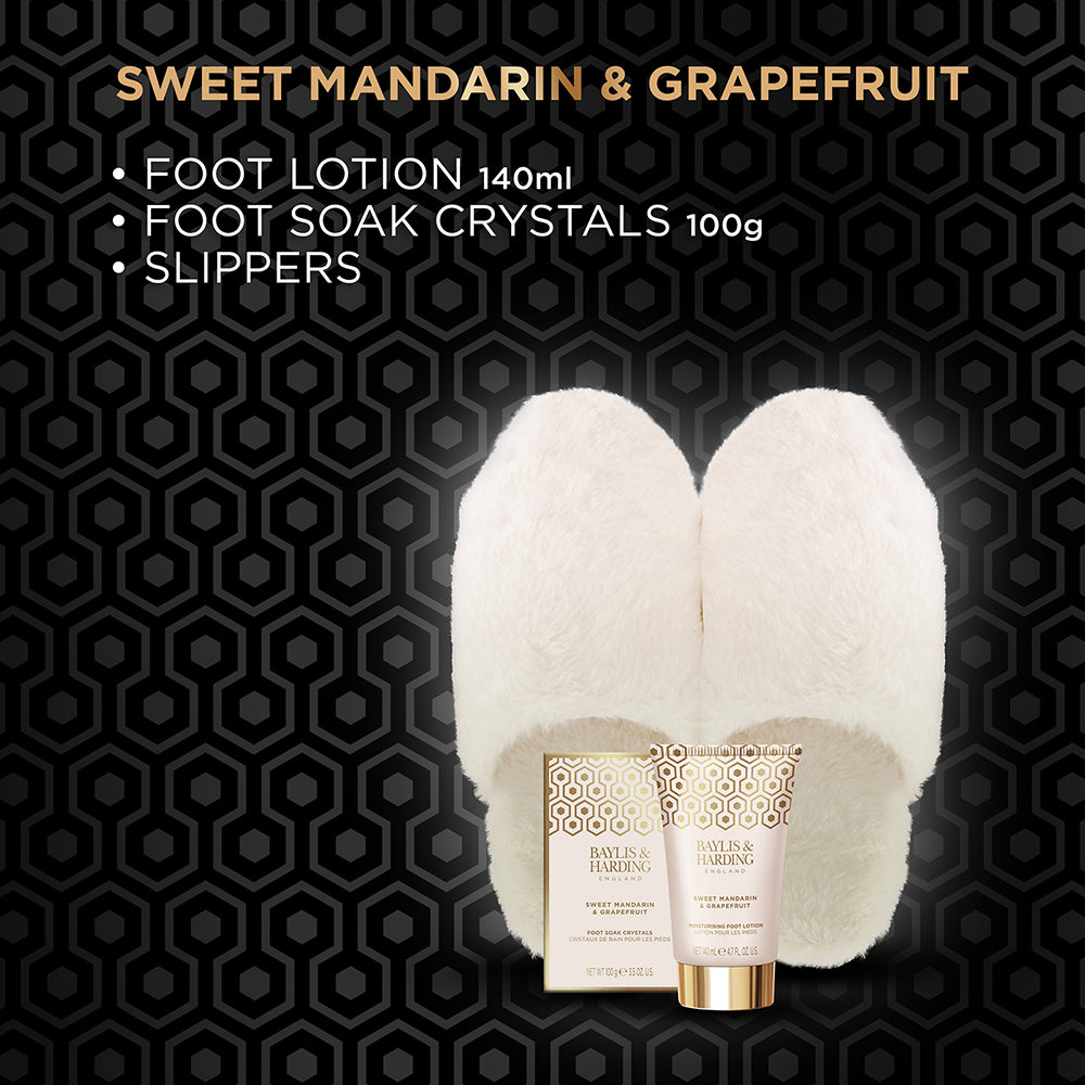 Bild: Baylis & Harding Geschenkset Hausschuhe und Fußpflege