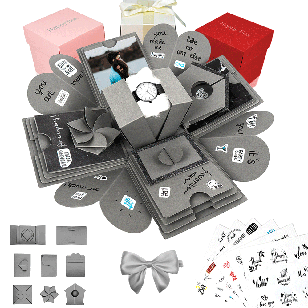 Bild: Happy Box Foto Überraschungsbox Grau
