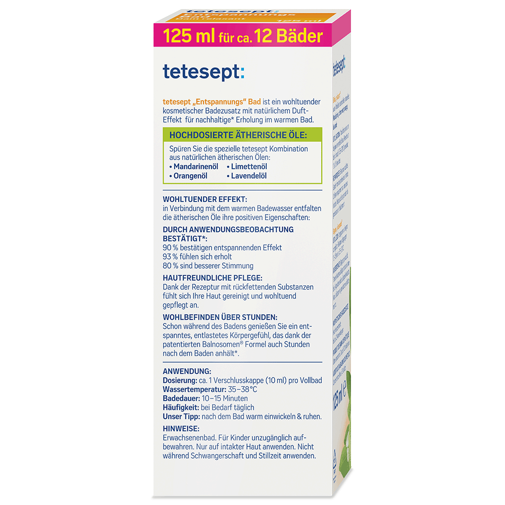 Bild: tetesept: Wohlfühlbad Entspannungsbad