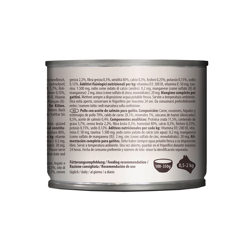Bild: Venandi Animal Kitten Nassfutter Huhn mit Lachsöl
