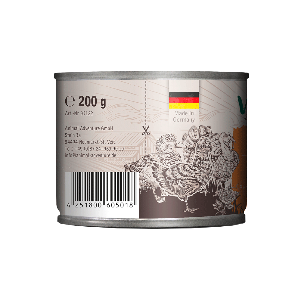 Bild: Venandi Animal Nassfutter Geflügel