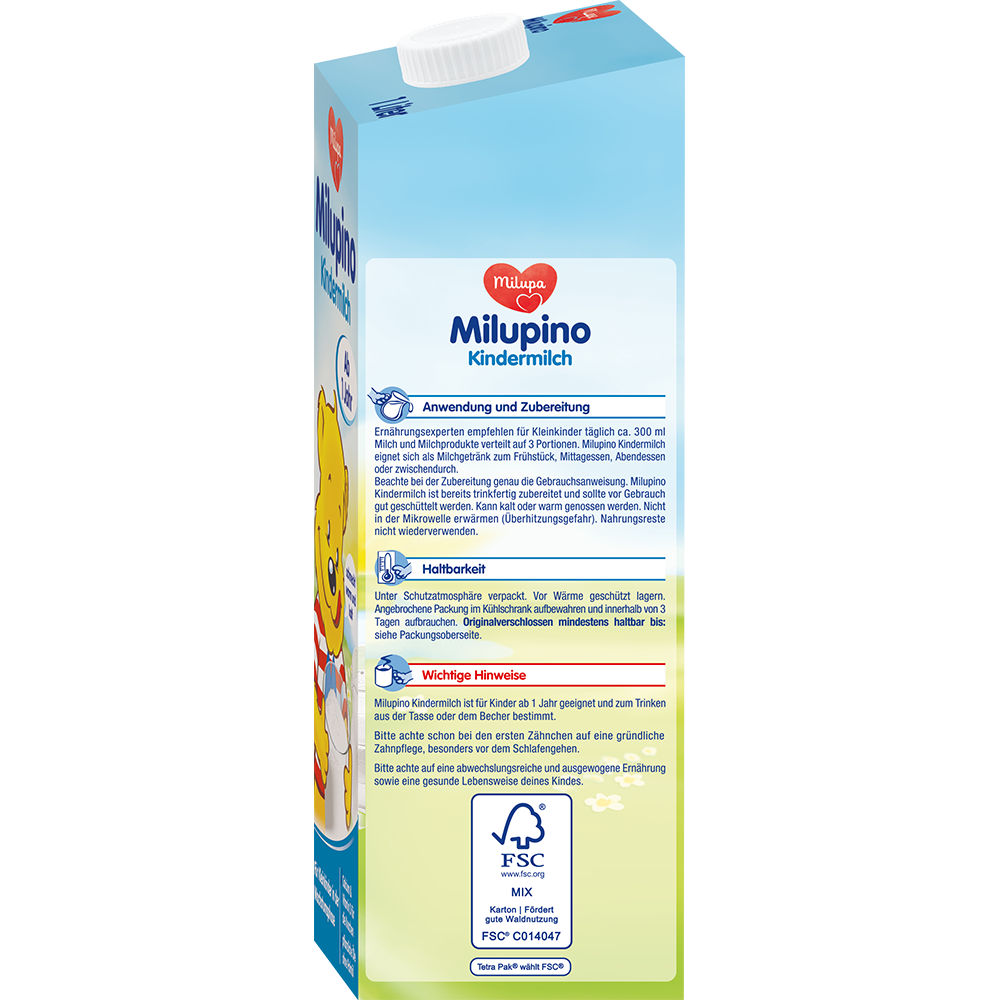 Bild: Milupa Milupino Kindermilch