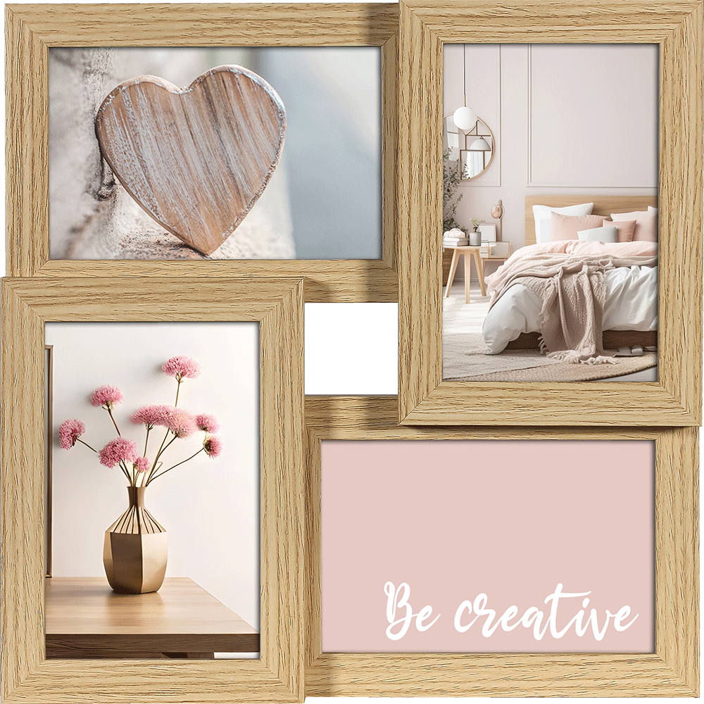 Bild: Tawo Living Collagen-Bilderrahmen Eiche 10x15cm