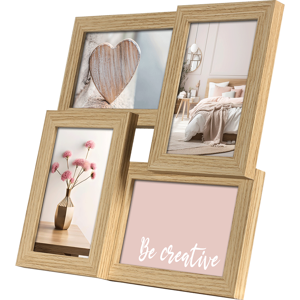 Bild: Tawo Living Collagen-Bilderrahmen Eiche 10x15cm