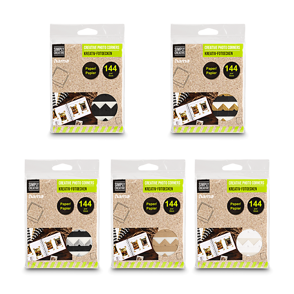 Bild: Hama Kreativ-Fotoecken 144 Stück