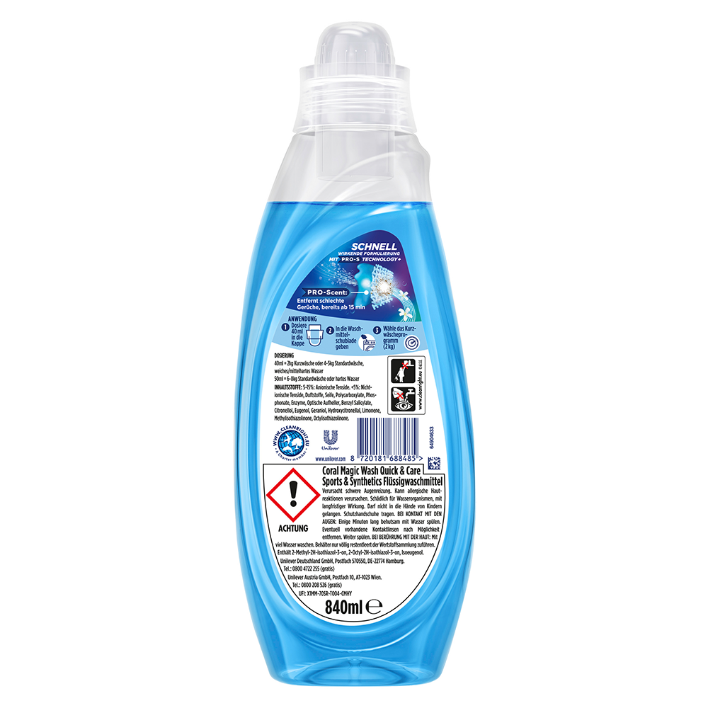 Bild: Coral Magic Wash Waschmittel Sport