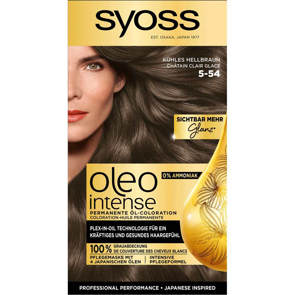 Bild: syoss oleo intense Permanente Öl Coloration Kühles Hellbraun