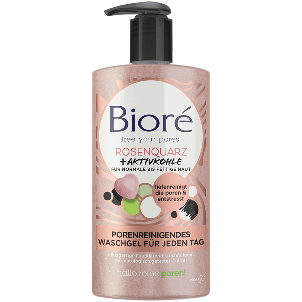 Bild: Bioré Porenreinigendes Waschgel Rosenquarz&Aktivkohle
