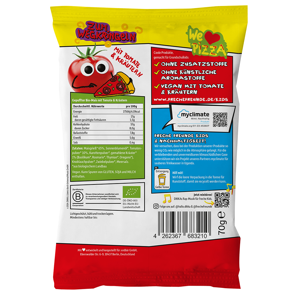 Bild: Freche Freunde Toms und Dikka Knusper Kringel Pizza Style