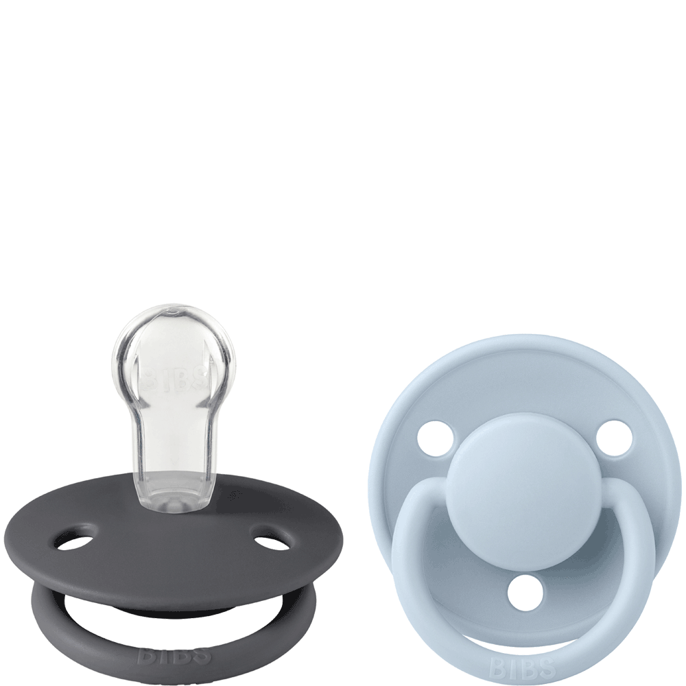 Bild: BIBS Schnuller de lux Iron & Baby Blue 0-36 Monate