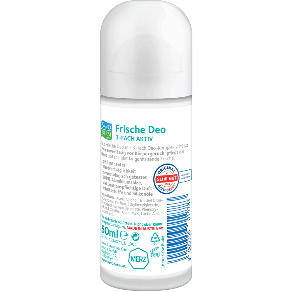 Bild: SAVODERM med Frische Deo Roll-On