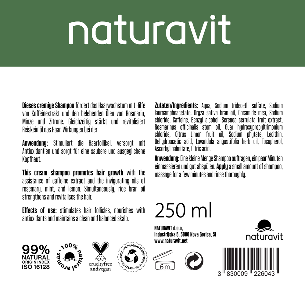 Bild: Naturavit Rosmarin Shampoo