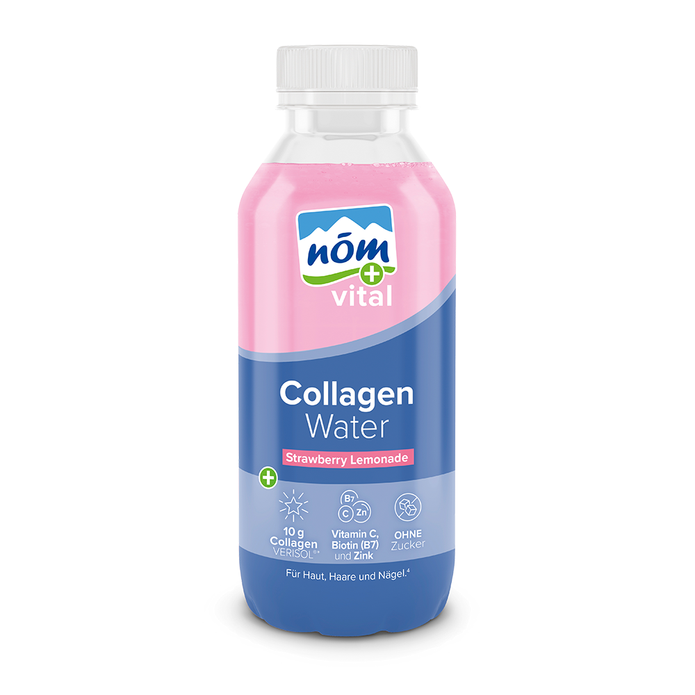 Bild: nöm Collagen Wasser Erdbeer Limonade