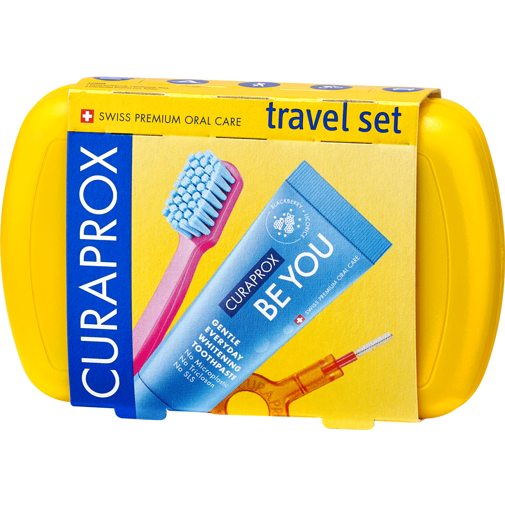 Bild: CURAPROX Travel Set Gelb